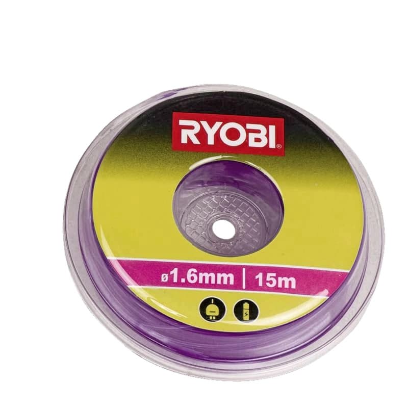 Ryobi trimmertråd, løs 15 m x 1,6 mm - RAC101