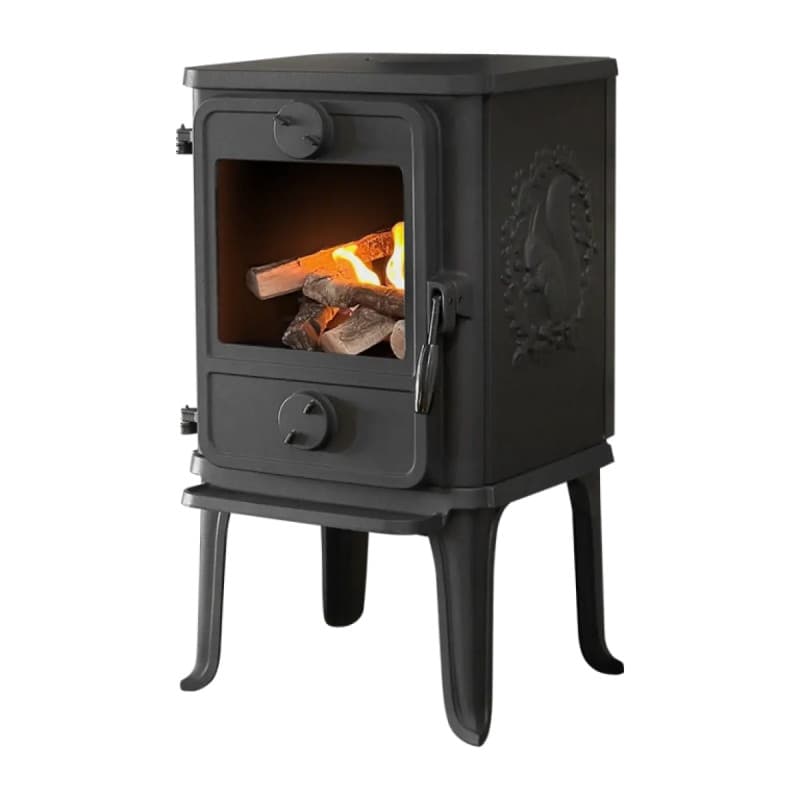 Morsø Bio Ovn 1010 med egern 250 mm ben Sort