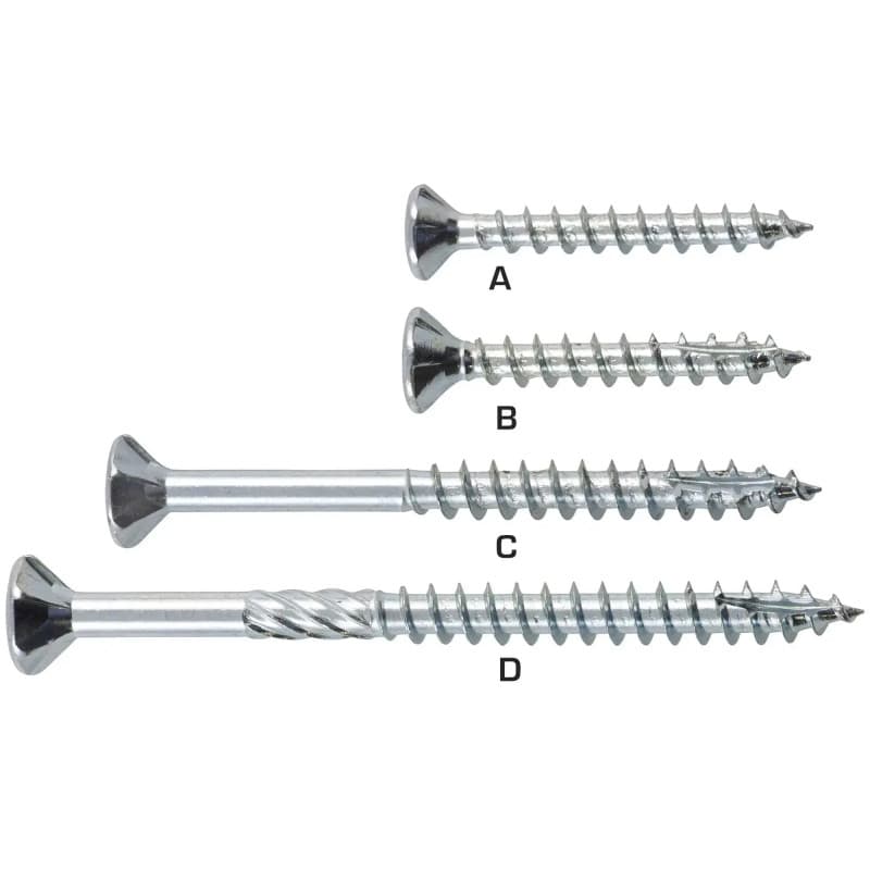 ITW SPUN®+, Elforzinket - Universalskrue - 4,5 x 25 - 150355