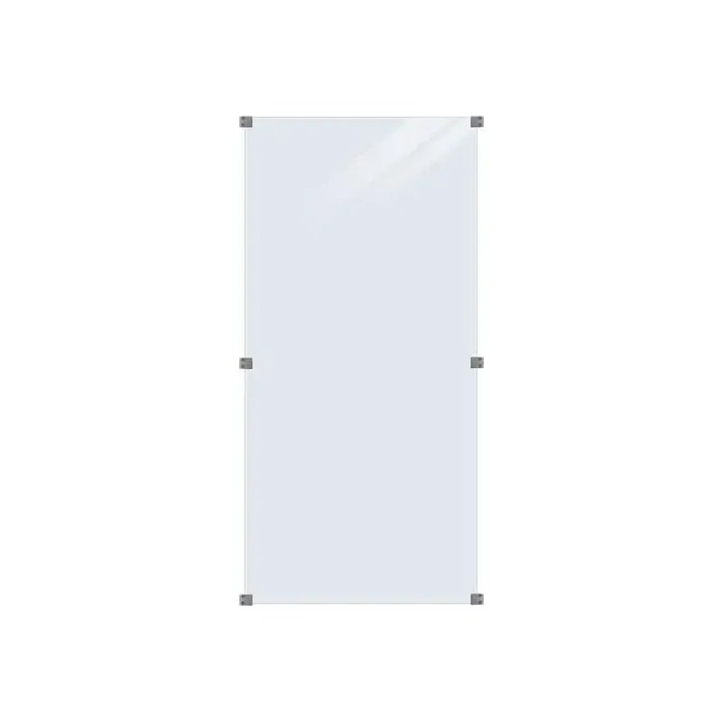 Plus Glashegn 90x180cm inkl. 6 glasbeslag, 6mm h�rdet glas