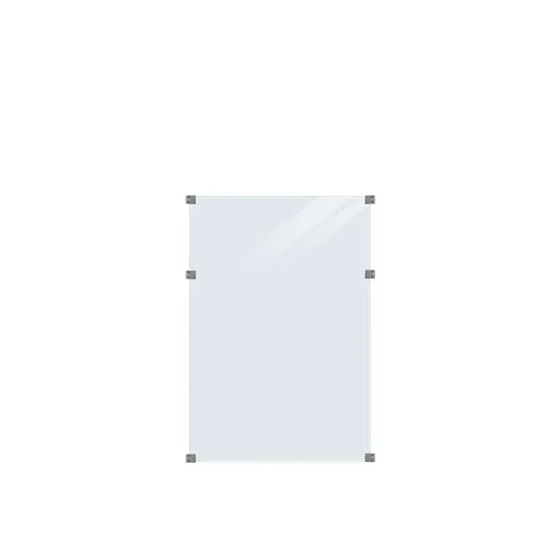 Plus Glashegn 90x127cm inkl. 6 glasbeslag, 6mm h�rdet glas