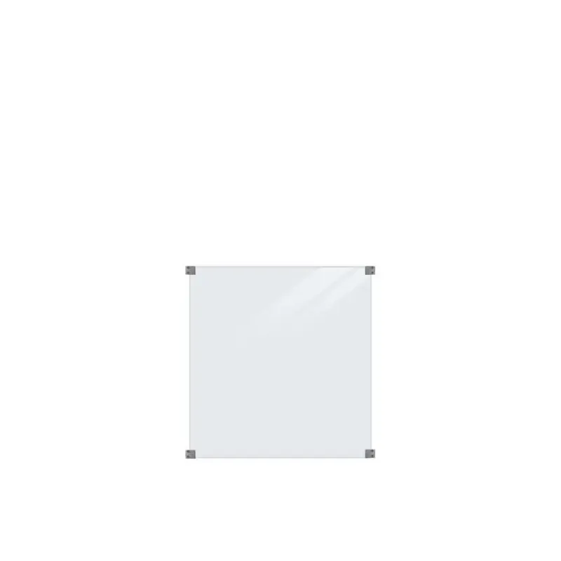 Plus Glashegn 90x91cm inkl. 4 glasbeslag, 6mm h�rdet glas