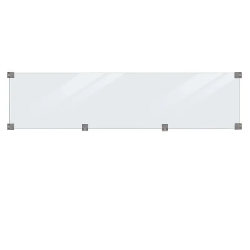 Plus Glashegn 174x44,6 cm, 6mm h�rdet glas inkl. beslag og glasliste 17767-1