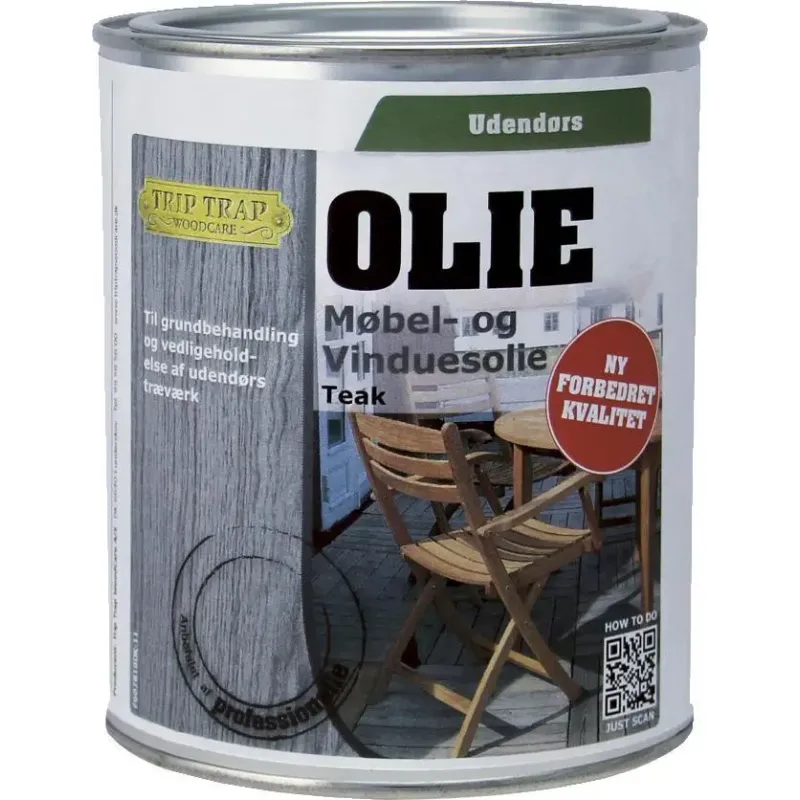 Trip Trap M�bel Og Vinduesolie Teak 0,75lt