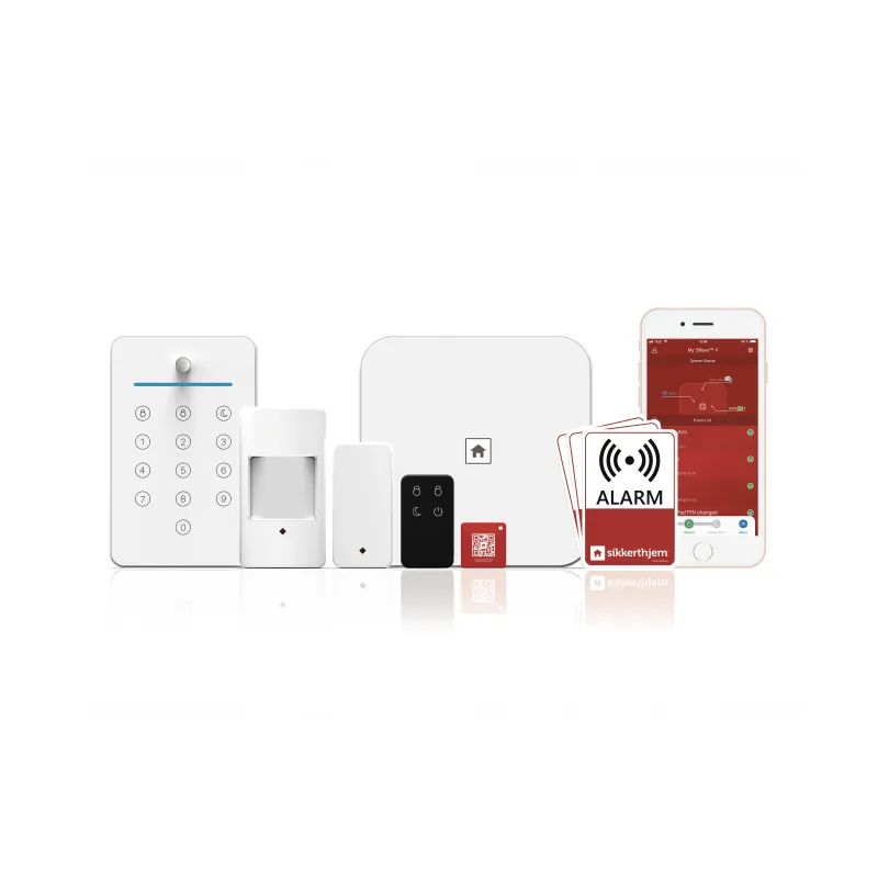 Sikkerthjem Lejlighedspakke Alarmsystem (S6EVO) - Husk SMS-kort til backup!