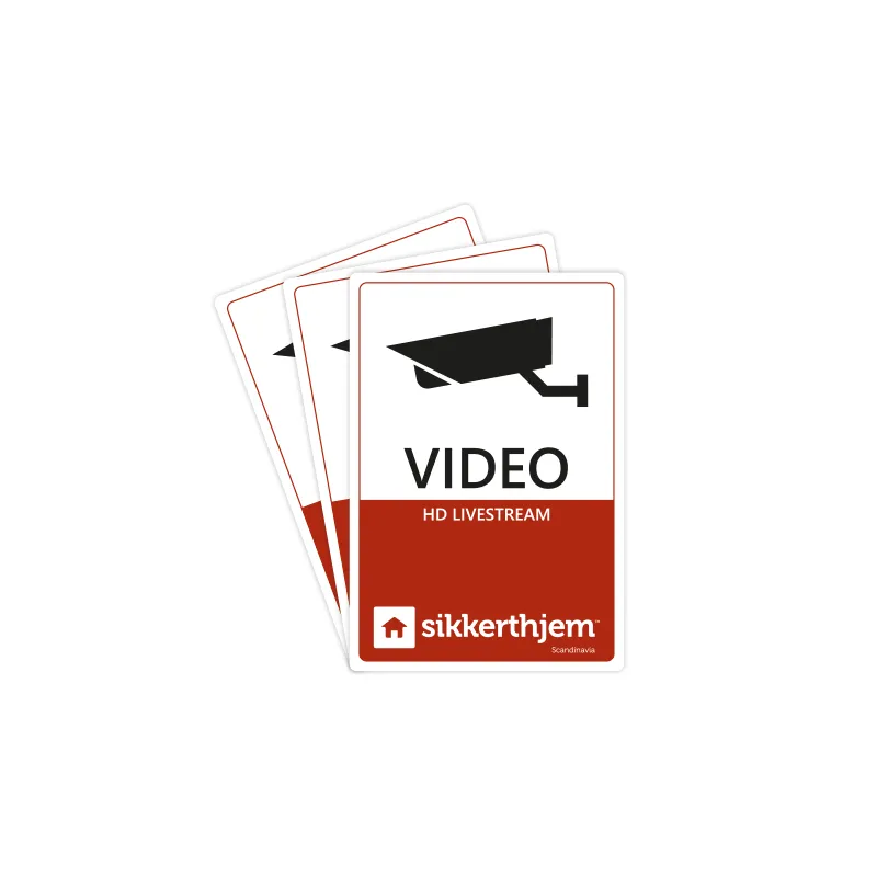 Sikkerthjem Video M�rkater (3-pak) Pr�ventive Alarmm�rker