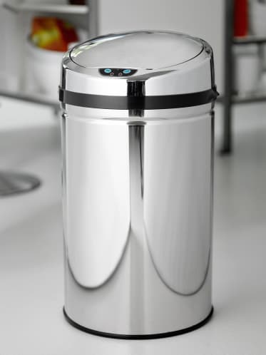 Beröringsfri avfallshink med sensor, 30 liter (Steel-Function)