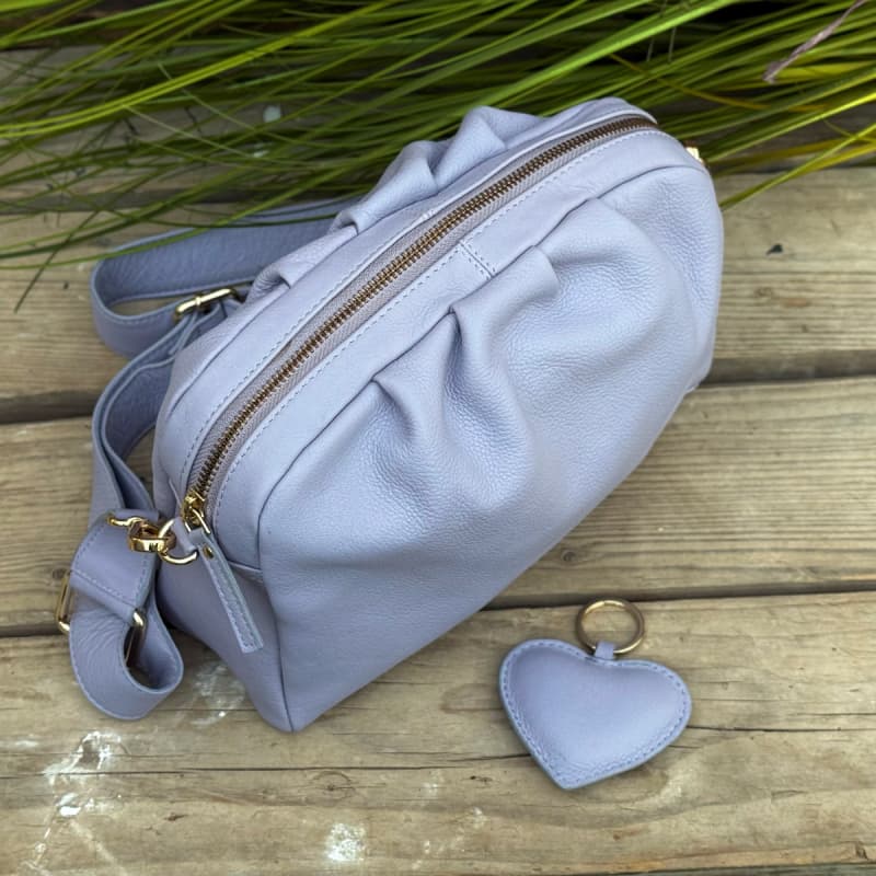 Layla Lay Lay crossbody med hjerte - Blød lilla skind - Treats