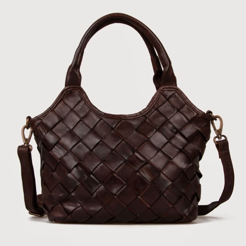 Fairfield crossbody - Håndtaske m. flet - Brun bøffel - Montana