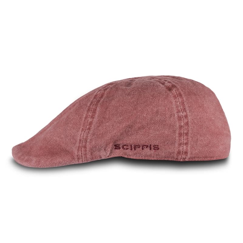 Chilla flat cap - Burgund canvas - 100% bomuld - Unisex - Scippis L/XL