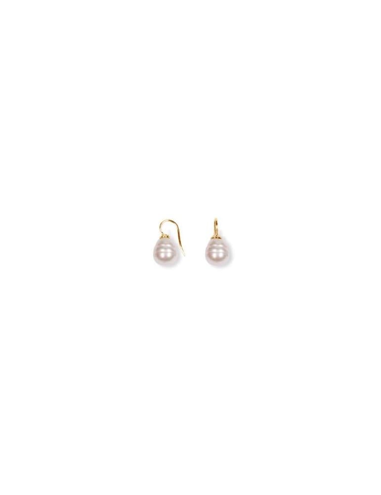 Nordahl - Heinzendorff - Mallorca perle - rosa dråbe - Øreringe