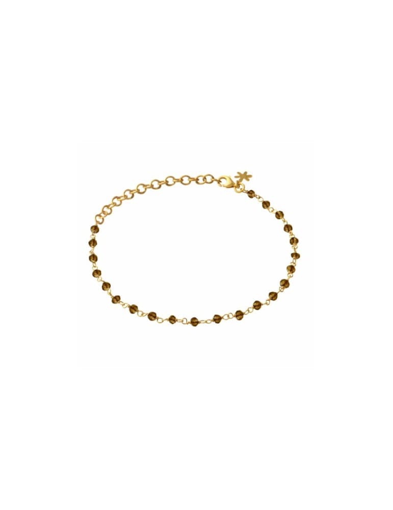 Susanne Friis Bjørner - Armbånd m. røgkvarts, forgyldt sølv - Smykker
