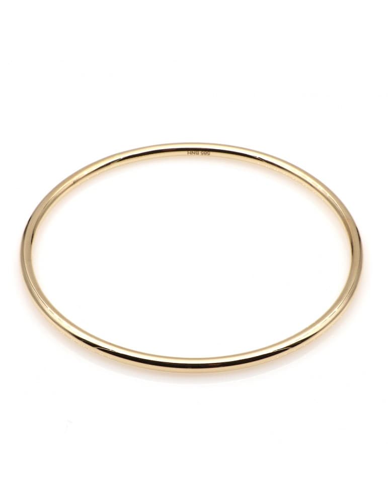 Armring i massiv tråd i 14kt guld - Armbånd