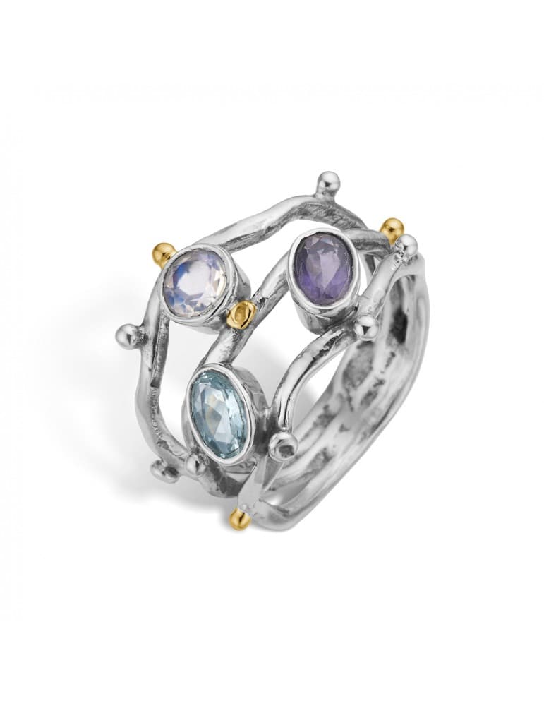 By Birdie - Ring - Grace Triple Ocean - Ringe
