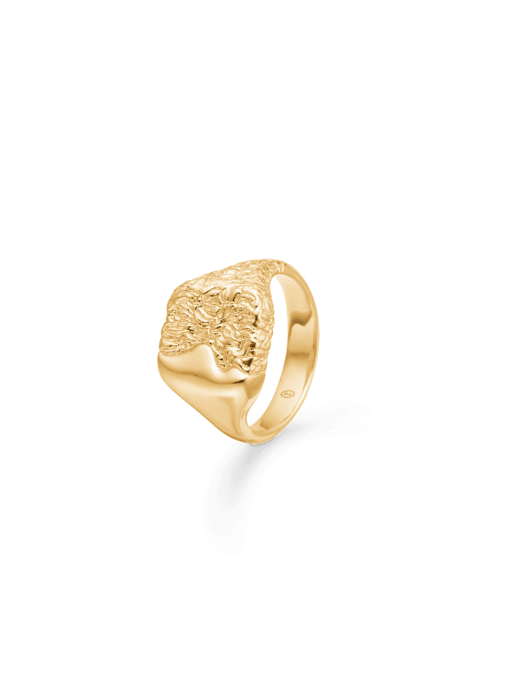 Studio Z - forgyldt ring "Edge" - Studio Z