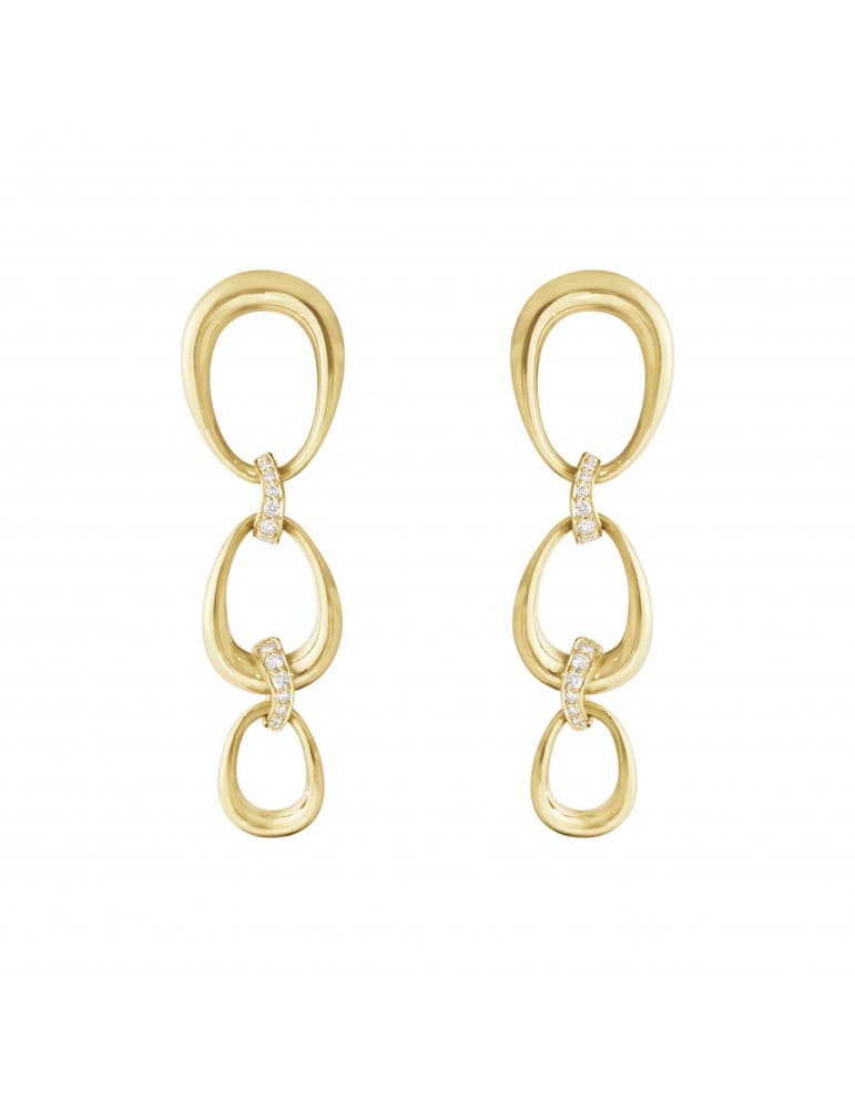 Georg Jensen - Offspring 3 loops ørehænger i 18 kt. guld - Georg Jensen
