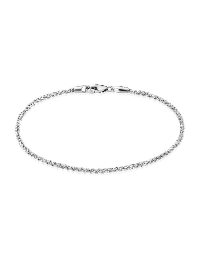 14 kt guld armbånd i hvidguld hvede - Armbånd