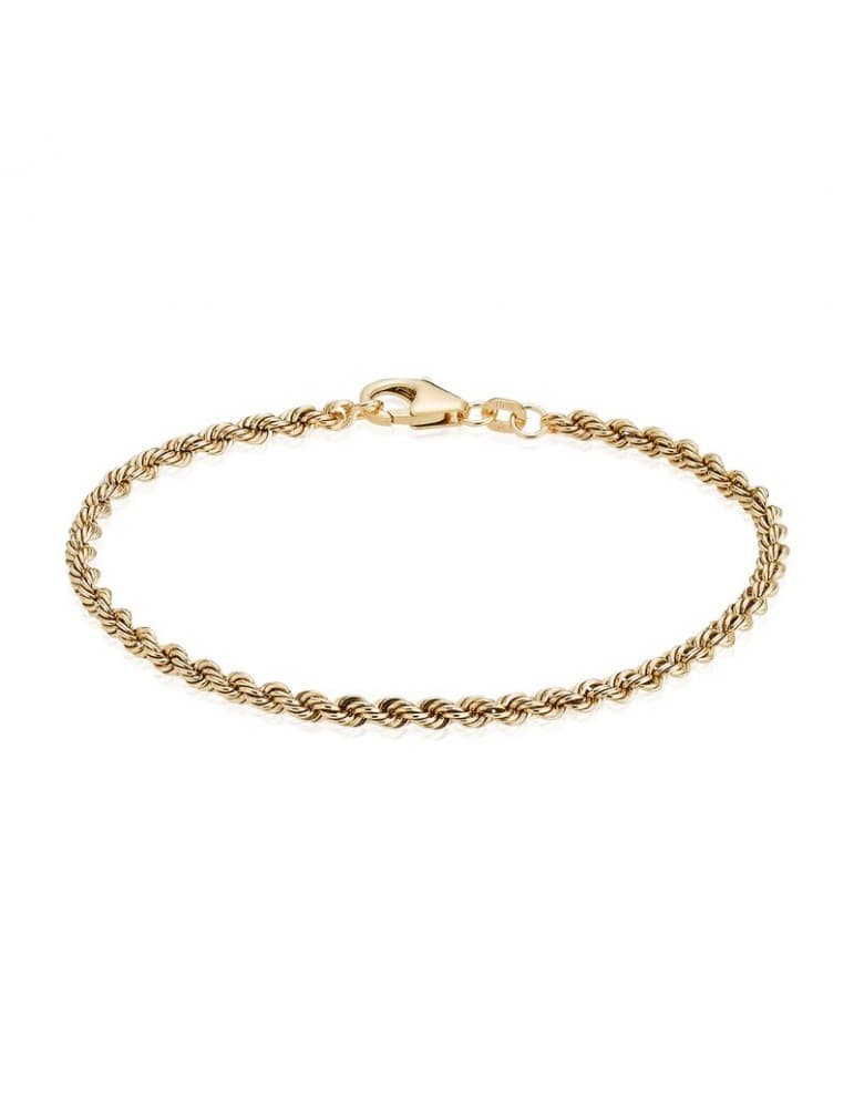 8kt guld armbånd - Cordel/ Rope - Armbånd
