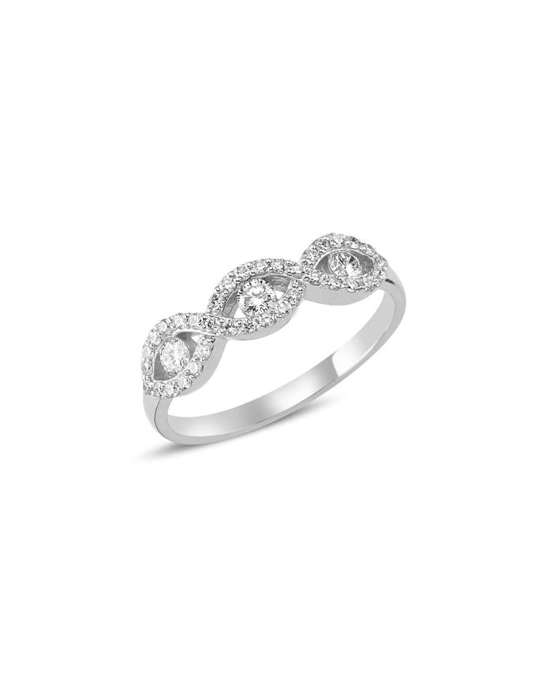 Nuran - hvidgulds ring - Evi - Ringe