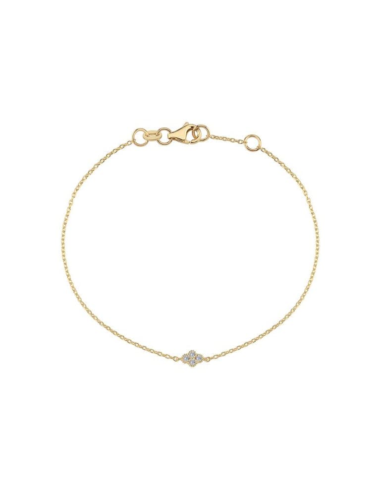 Nuran - ATHENE armbånd, 14 kt. guld m. brillanter - Armbånd