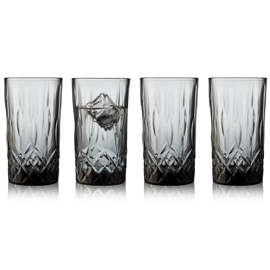 Lyngby Sorrento Highballglas 38 cl 4 st Rökfärgad