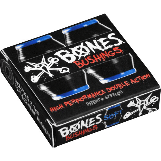 Bones Bushing Hardcore Soft Svart/Blå Pack 81A 1 Pak