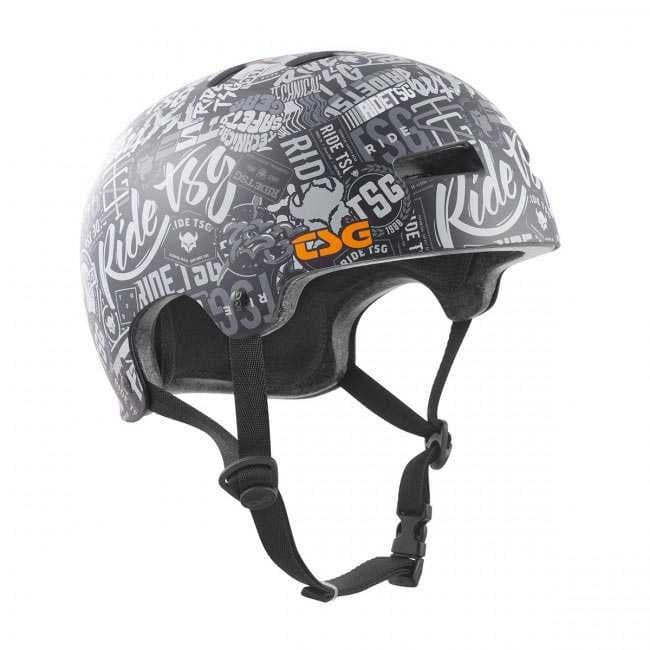 TSG Evolution Skate/BMX hjälm Grafisk Design Stickerbomb