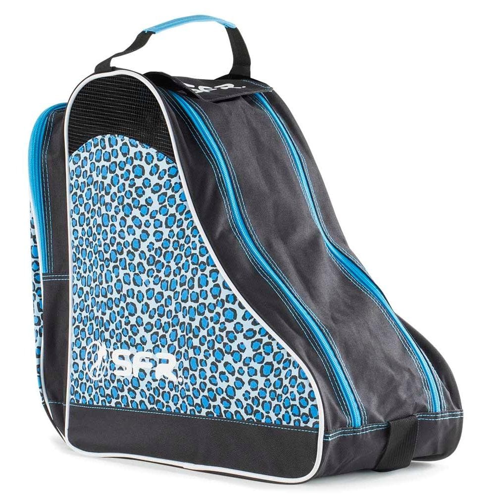 SFR Designer Skate & Roller Skate Väska Blå Leopard