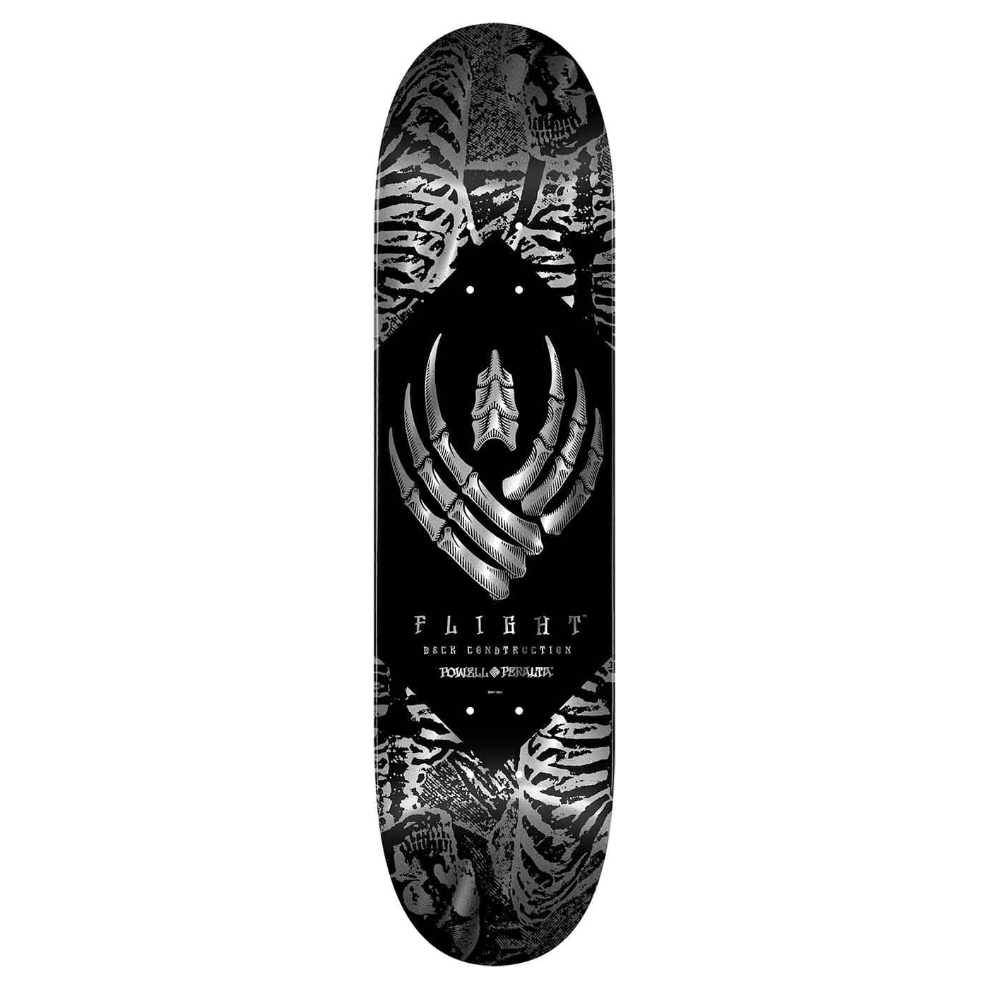 Powell Peralta Skelett Silverfolie Flight Deck 8,25 X 31,95