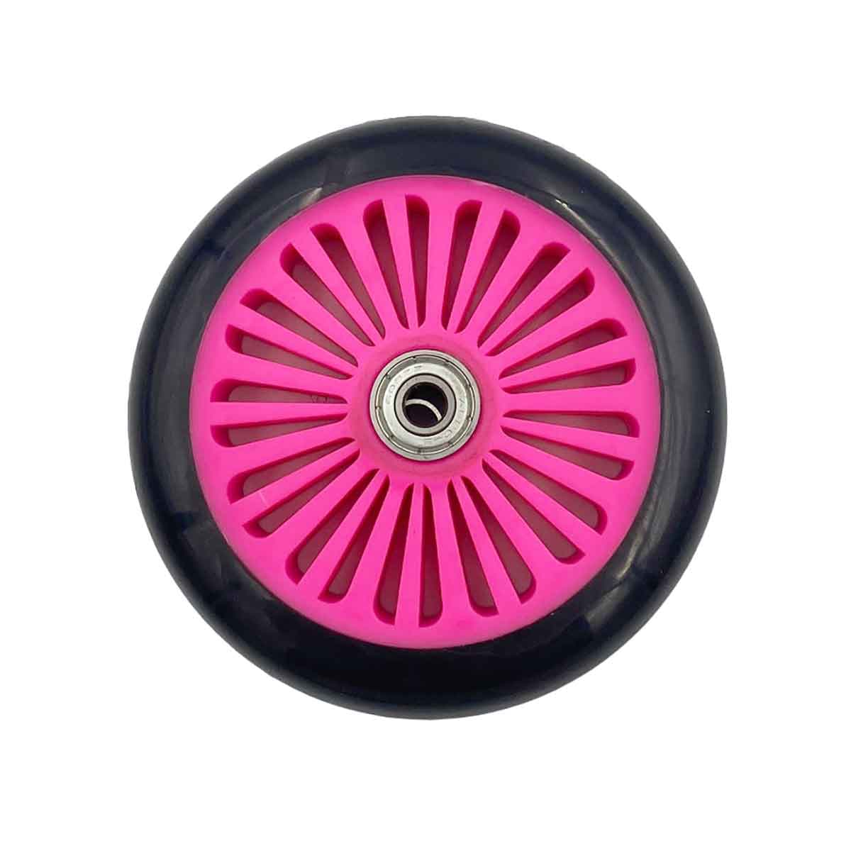 SR 120mm Nylon Core Hjul Rosa/Svart - 1pcs