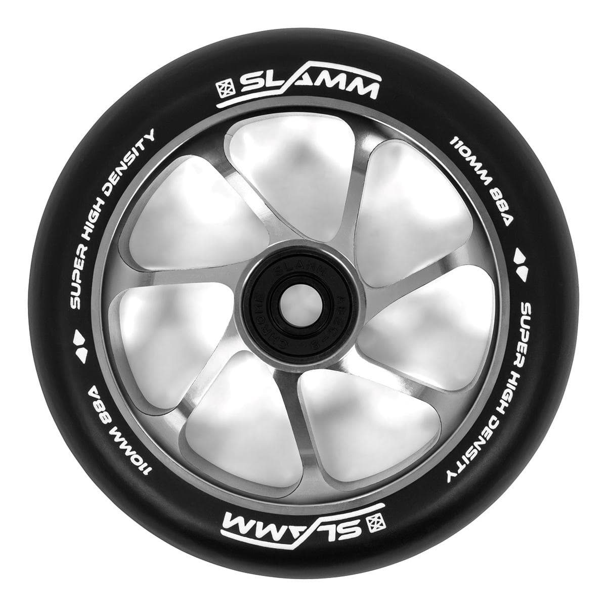 Slamm 110MM Team Wheel Svart/Silver 1 del