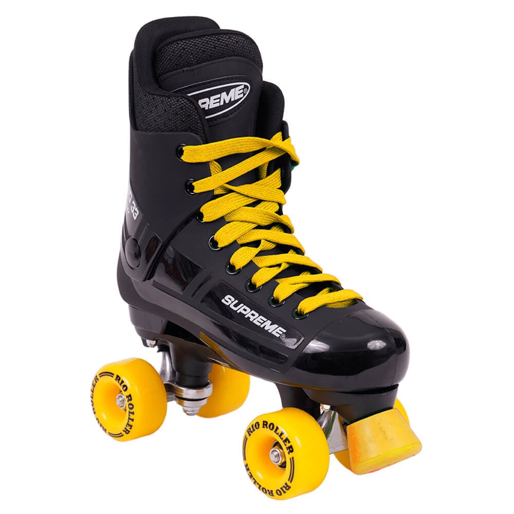 Supreme Turbo 33 Nylon Side-by-Side Rullskridsko Svart/Gul