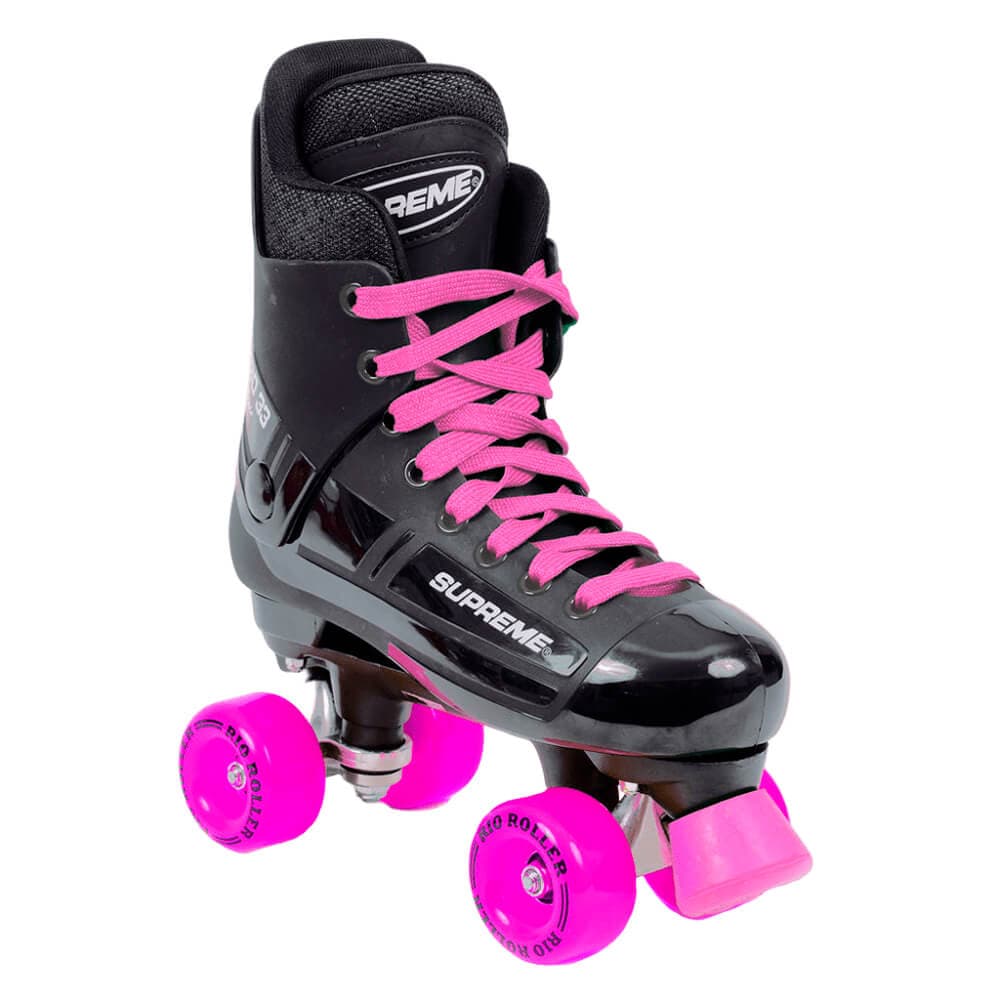 Supreme Turbo 33 Nylon Side-by-Side Rullskridsko Svart/Rosa