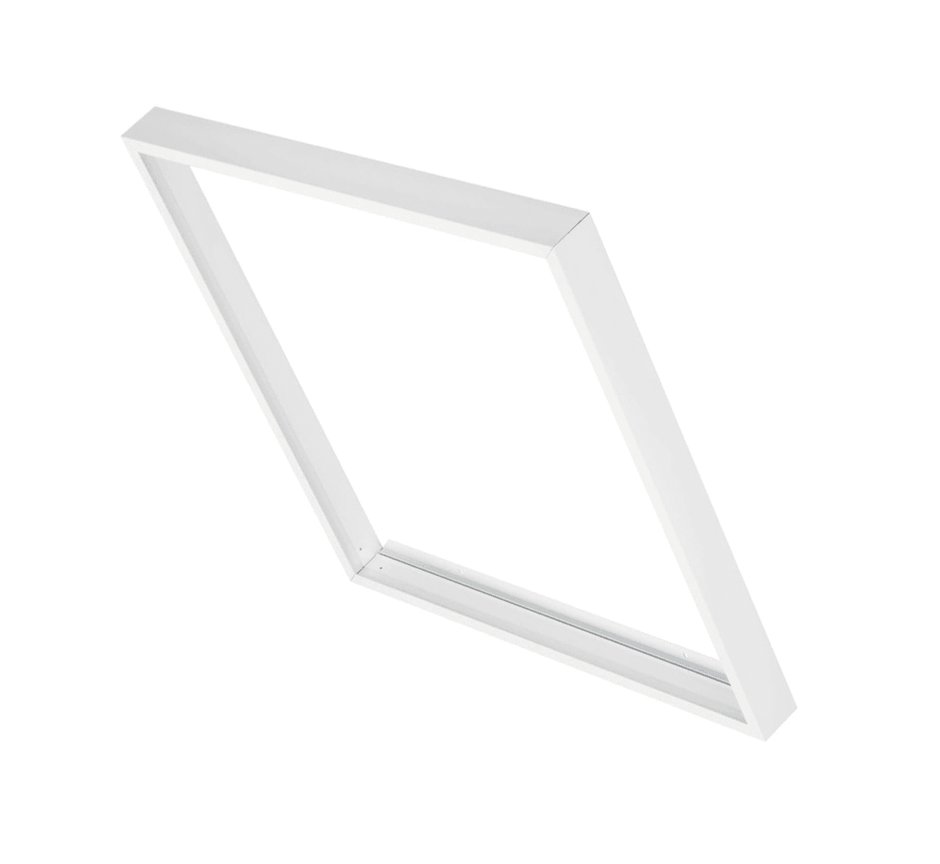 Smart Click påbygningsramme til LED-panel 30x30 cm i hvid