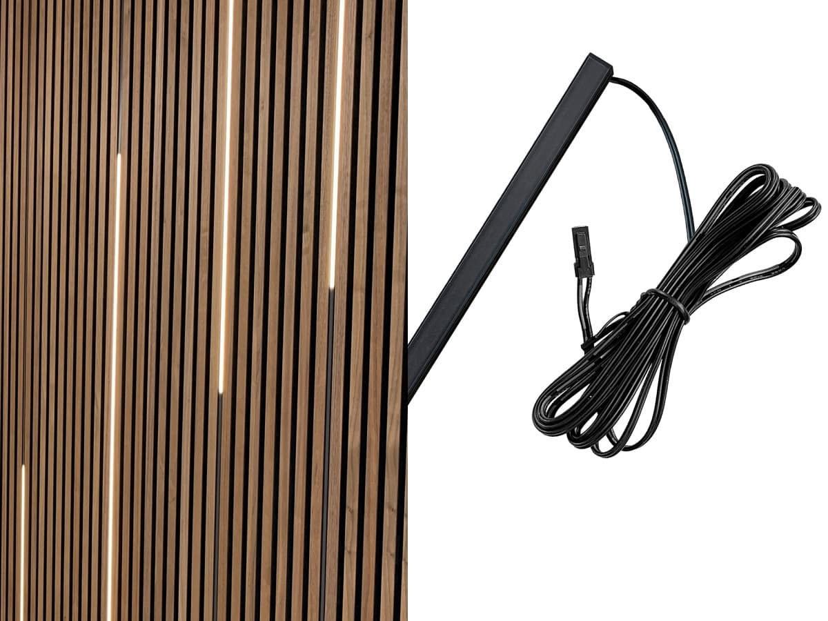 MODULE G2 Akustikpanel LED Skinne i 3000K 3,6W, 24V, Ra90, Dæmpbar - 60 cm
