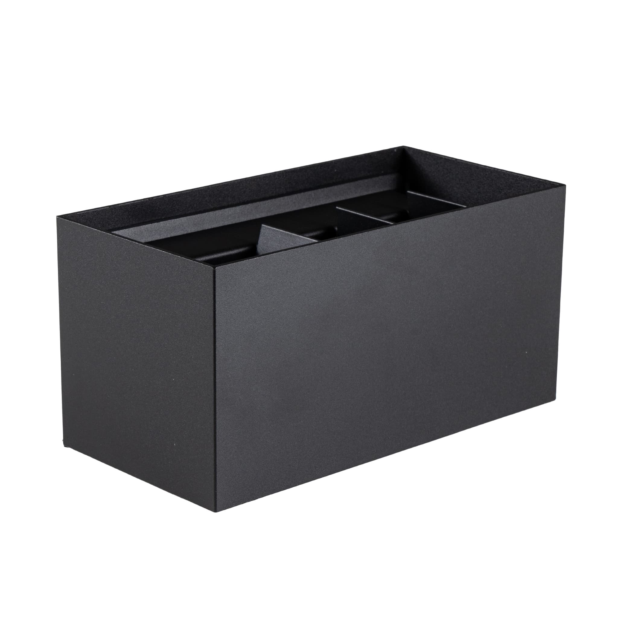 CUBE Dobbelt Udendørs Væglampe Up/Down Inkl. OSRAM WiFi G9 LED i CCT - Sort