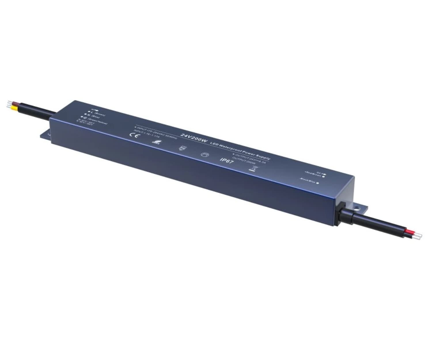 Udendørs Kvalitets LED Driver 230V Til 24V LED, IP67, 200W