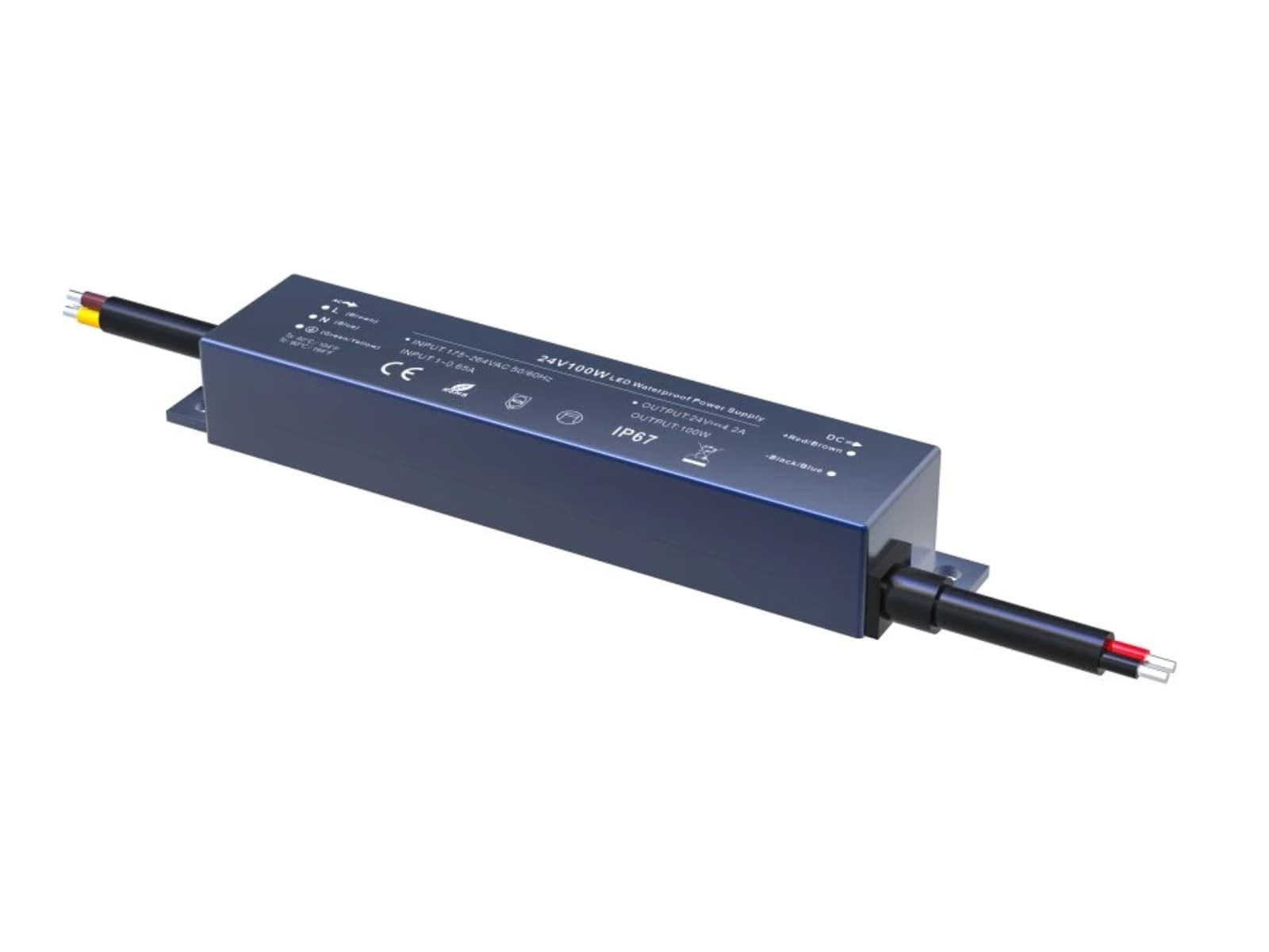 Udendørs Kvalitets LED Driver 230V Til 24V LED, IP67, 100W
