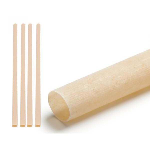 Bubbelte Sugrör i Bambu Fiber Natur 12x230 (100 st)