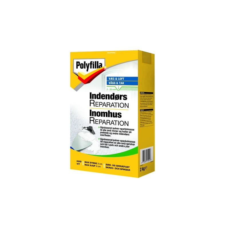 Polyfilla Indendørs Pulver filler 2 kg. - Polyfilla