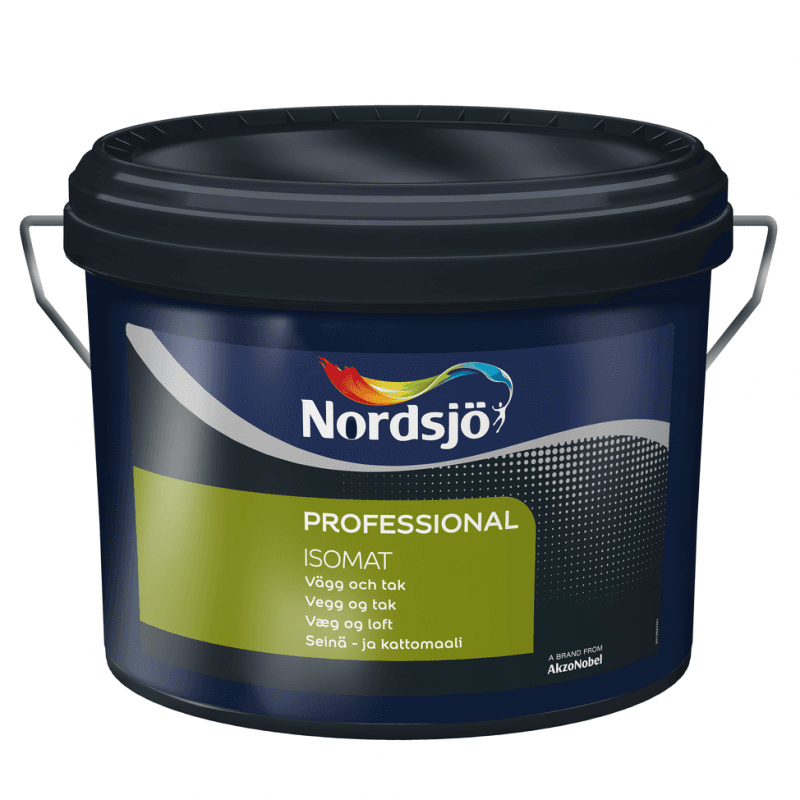 Nordsjø Professional Isomat Spærrende maling 10 ltr. Hvid - Indendørsmaling