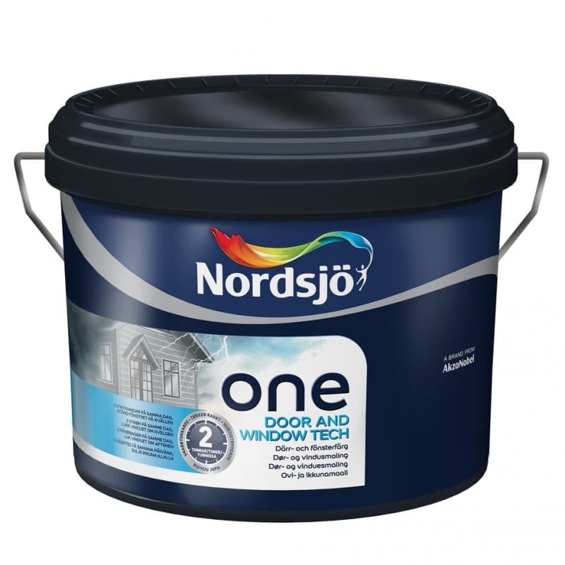 Nordsjø One Door and Window Tech Dør- og vinduesmaling 2,5 ltr. Silent Orangeri J0.10.40 - Nordsjö Vinduesmaling