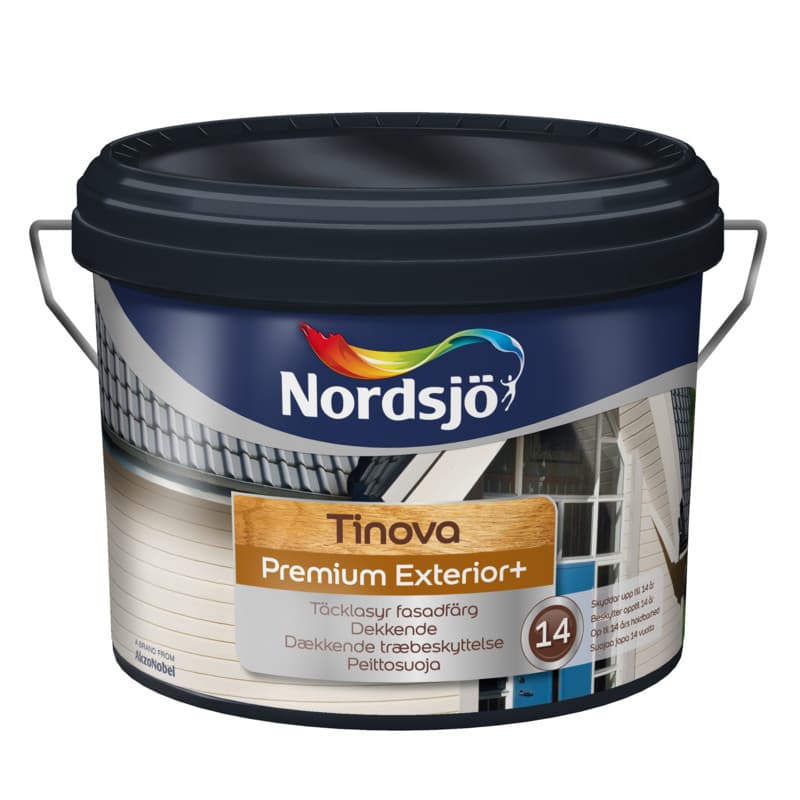 Nordsjø Tinova Premium Exterior+ Træbeskyttelse 2,5 ltr. Silent Orangeri J0.10.40 - Vandbaseret træbeskyttelse
