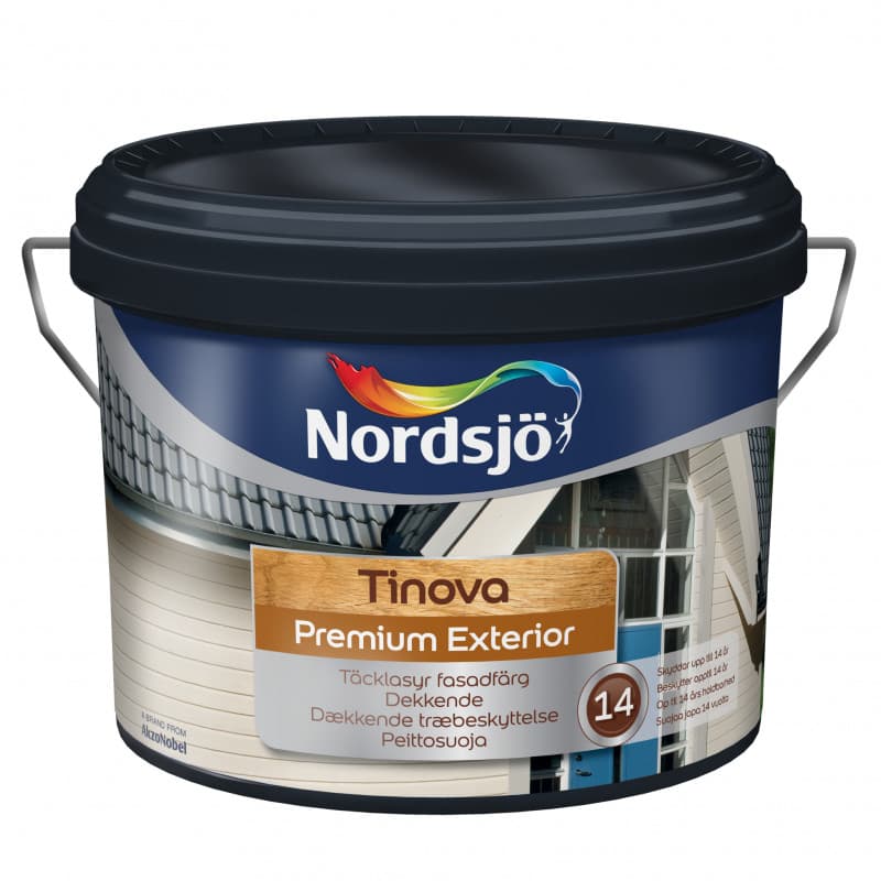 Nordsjø Tinova Premium Exterior+ Træbeskyttelse 5 ltr. Silent Orangeri J0.10.40 - Vandbaseret træbeskyttelse