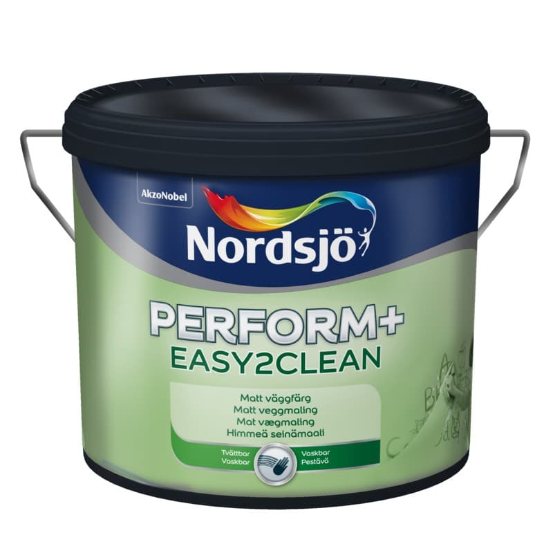 Nordsjø Perform+ Easy2Clean Vægmaling 10 ltr. Standard S0500-N (Lys Råhvid) - Indendørsmaling