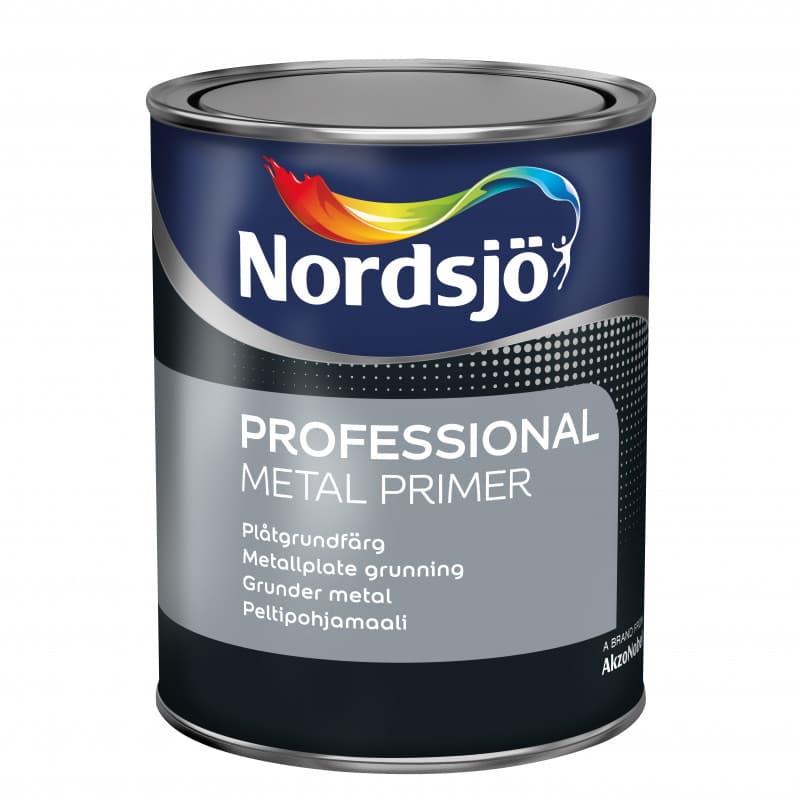 Nordsjö Metal Primer Grå 1 ltr. - Grunding træ/metalmaling