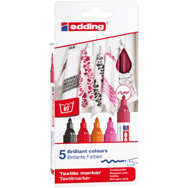 Textile Marker Warm 2-3 mm. - Tekstilfarve