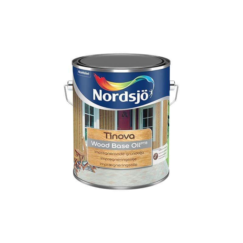 Nordsjø Tinova Wood Base Oil PTB Grundingsolie 1 ltr. - Udendørsmaling