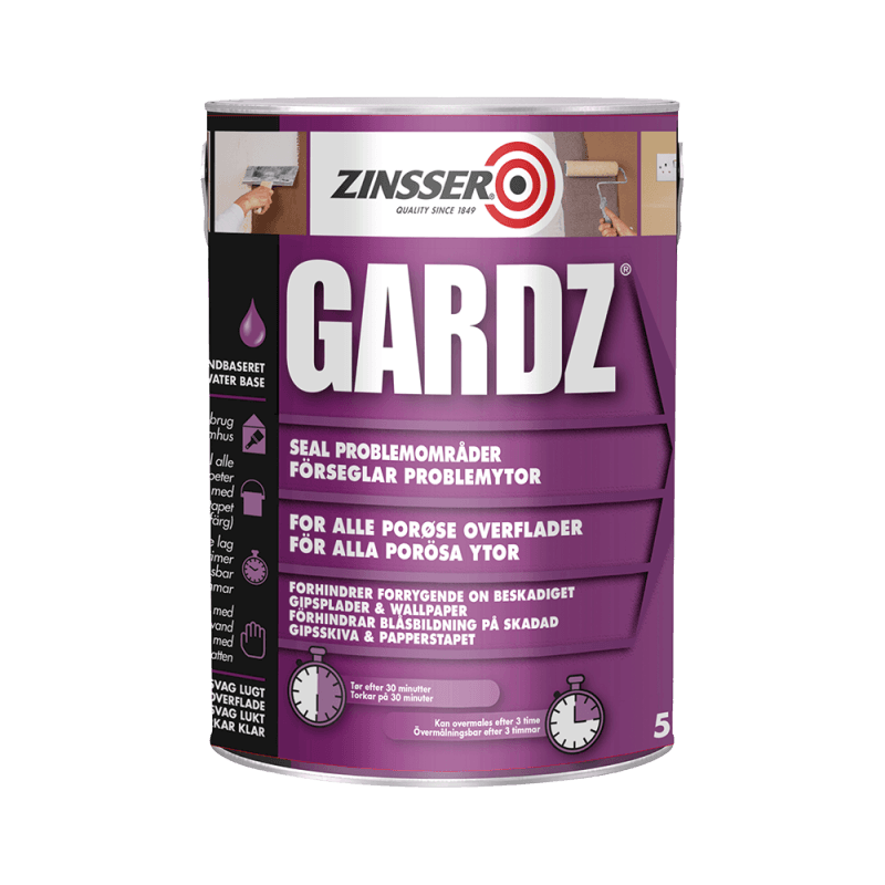Zinsser Gardz Forsegler 5 ltr. - Zinsser Grundmaling