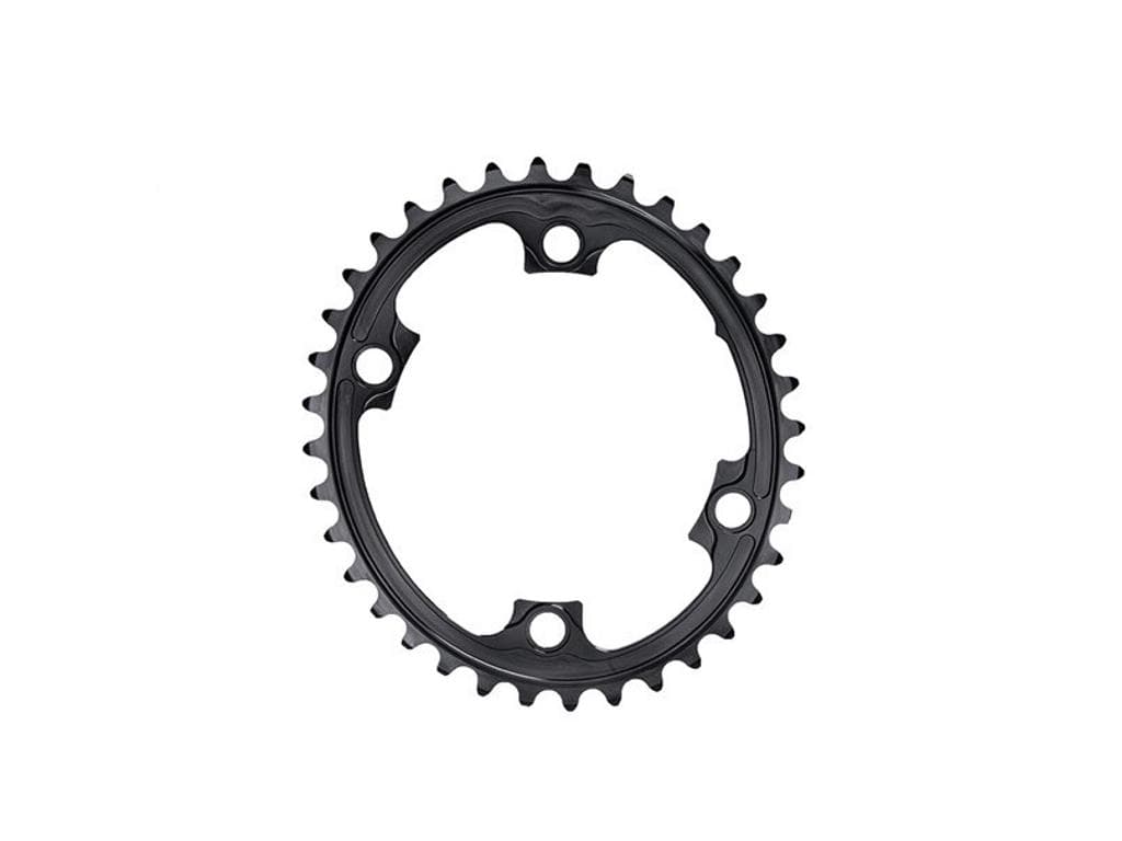 absoluteBLACK Oval klinge - Shimano - 4 Huller - �110 mm - 34T - Sort